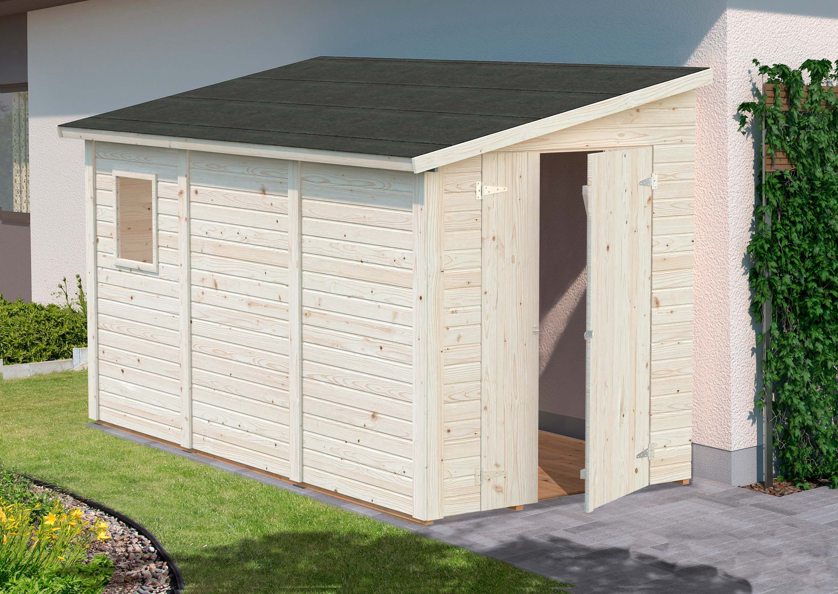 skur op af væg fra www.sølundhuse.dk