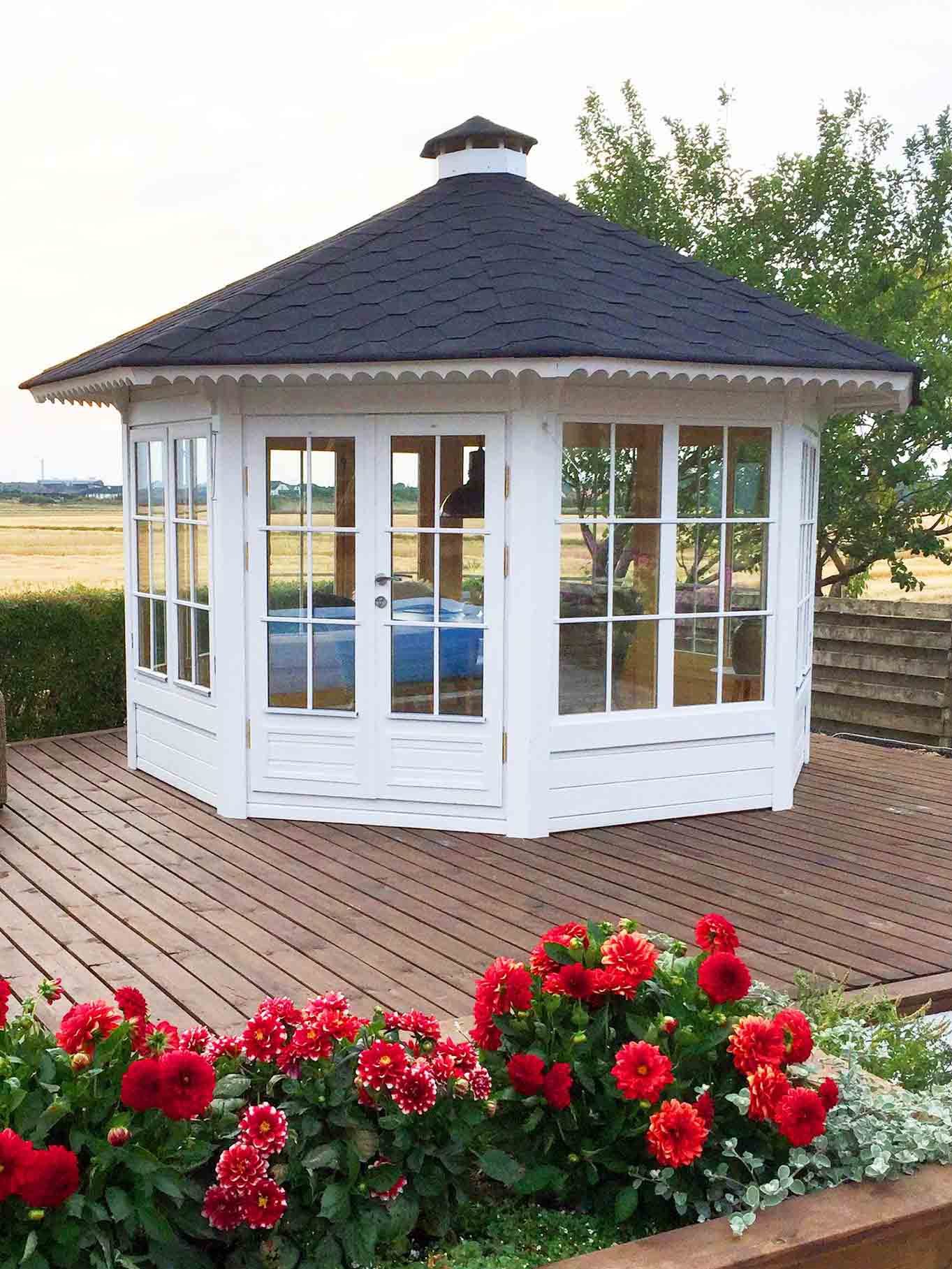 vælg den rigtige pavillon til haven. guide fra Sølund