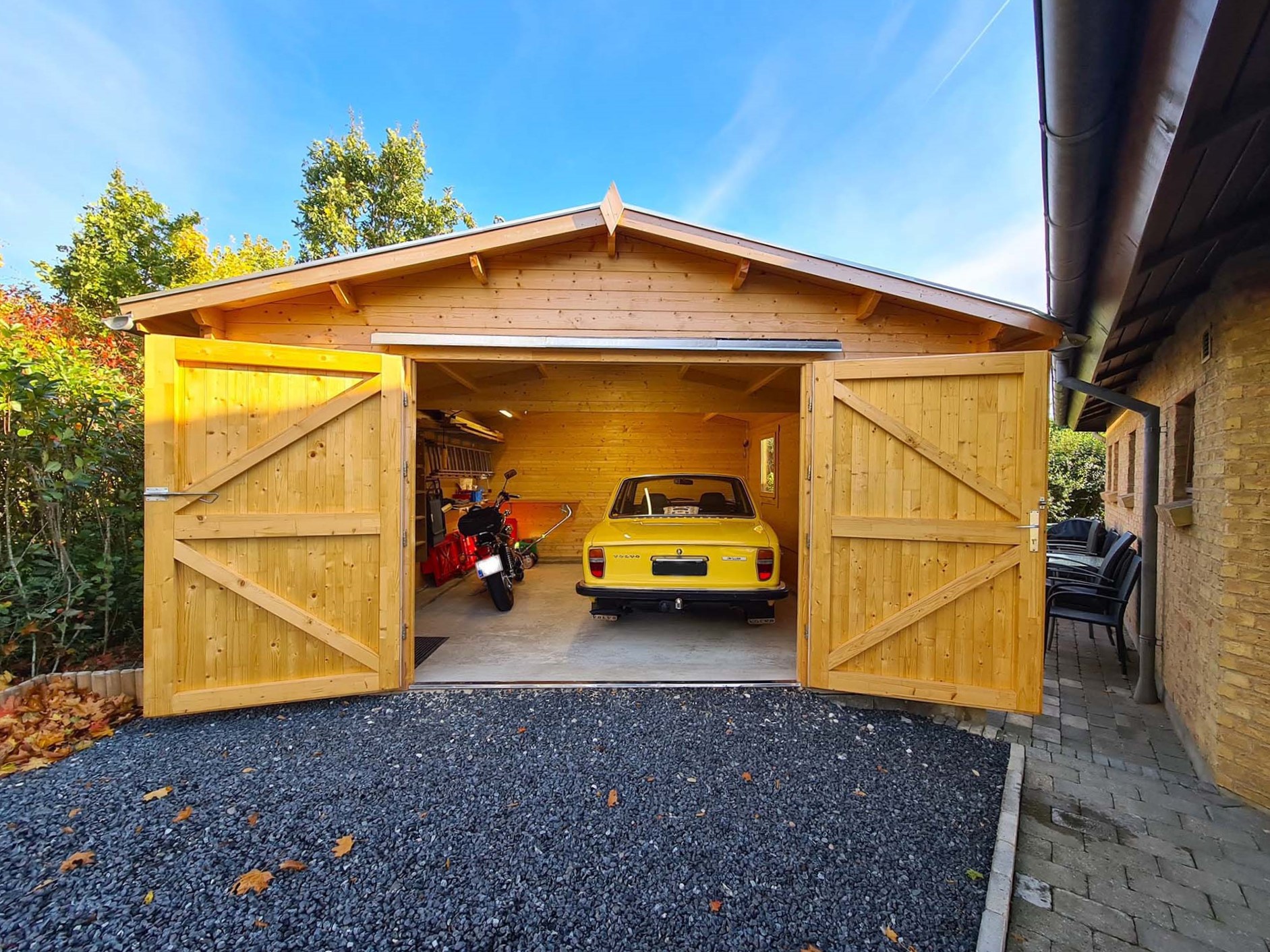 Garage 470 til bil og værktøj fra Sølund