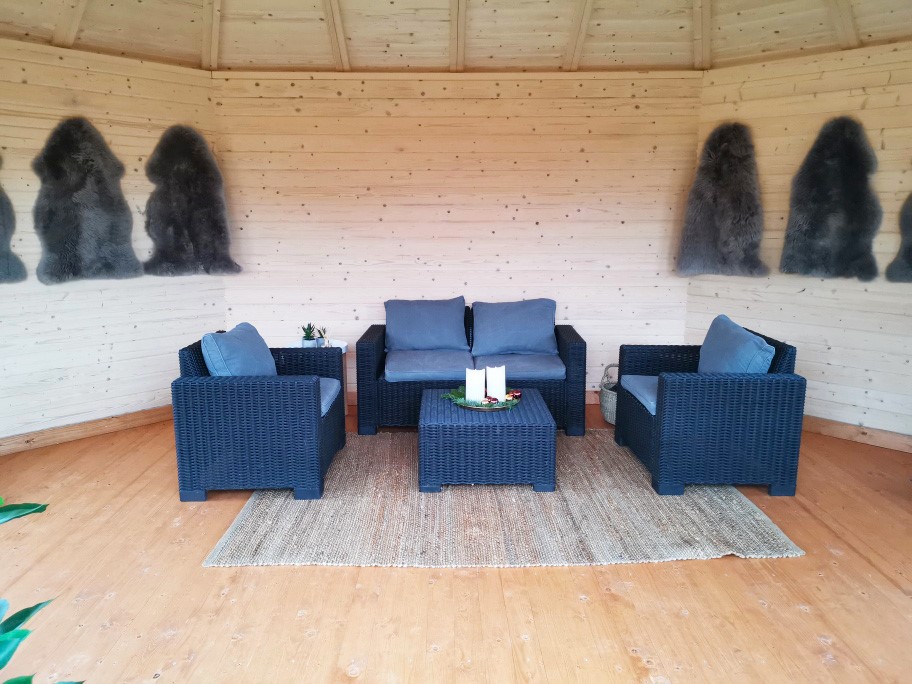 Lisette pavillon og shelter i træ fra Sølund Huse