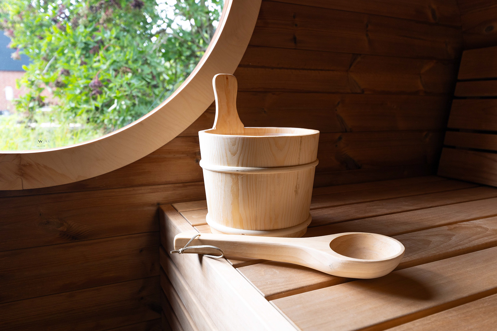 Sauna til haven fra Sølund Huse